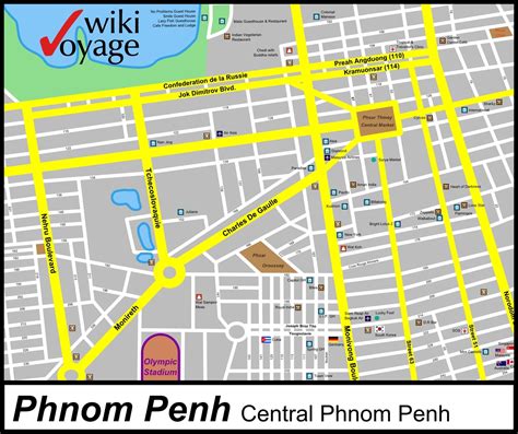 Le Phnom Penh de Pau Carte